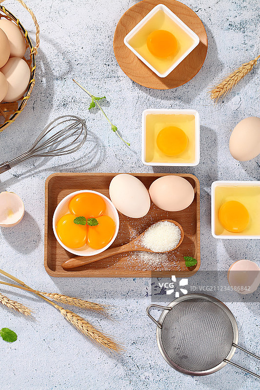 清新的早餐与鸡蛋图片素材