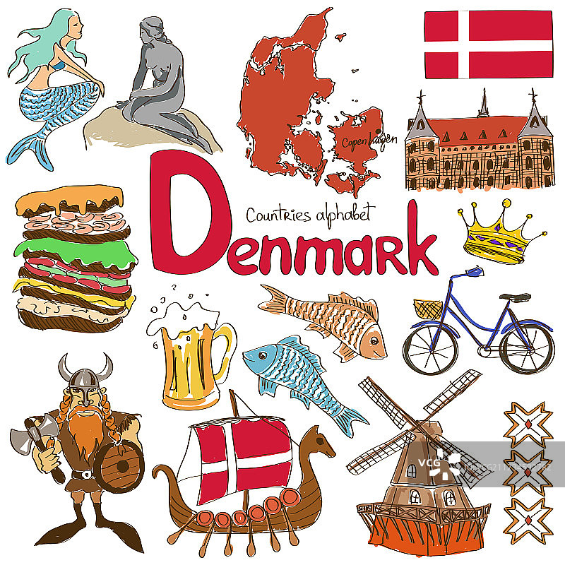 丹麦图标合集图片素材