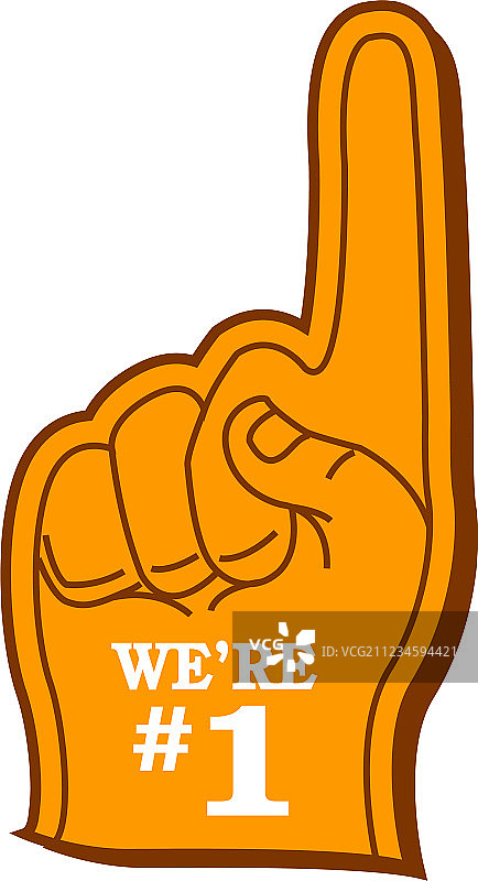 泡沫手指图片素材