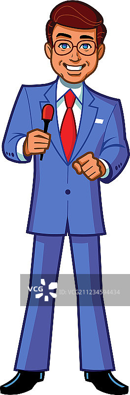 游戏节目主持人图片素材