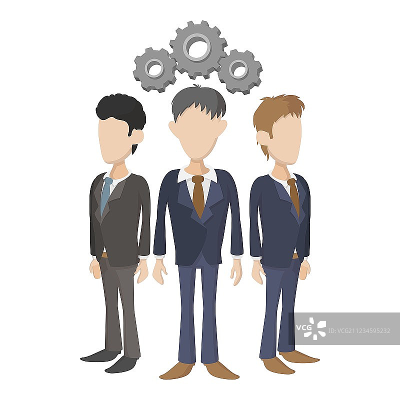 卡通风格人力资源图标图片素材