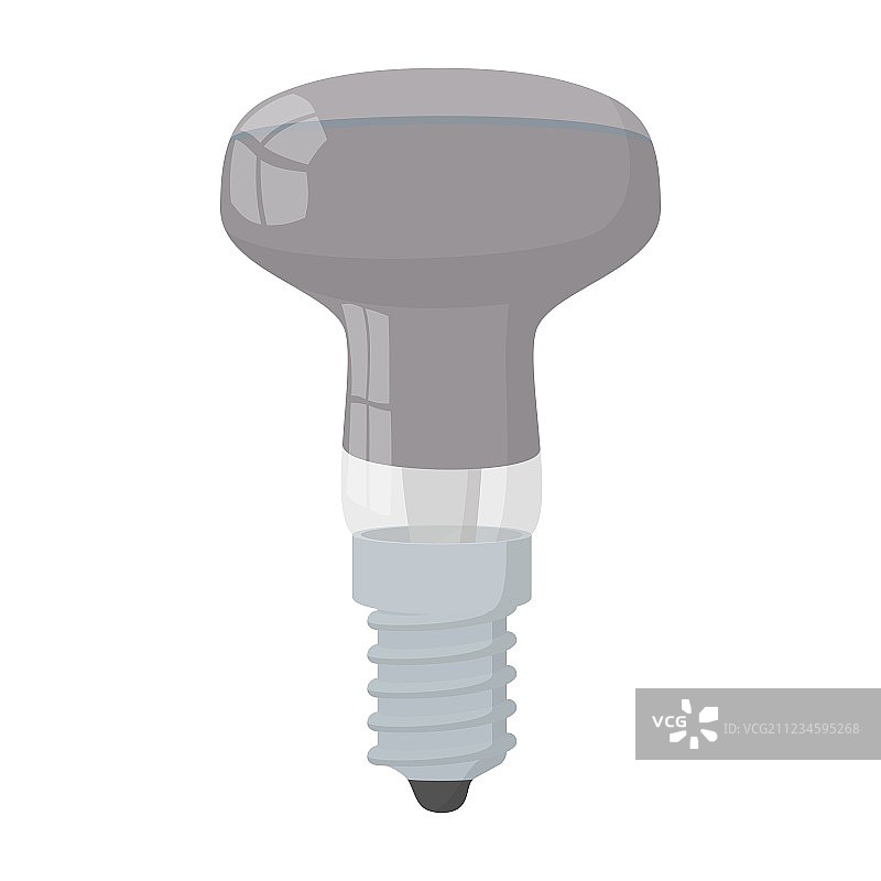 卡通风格的凸面反射灯泡图标图片素材