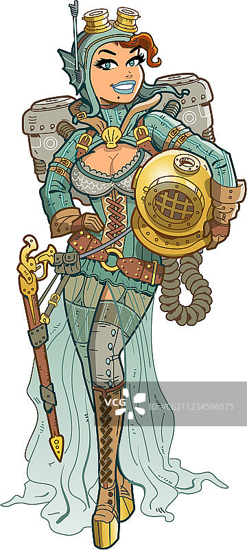 蒸汽朋克潜水员图片素材