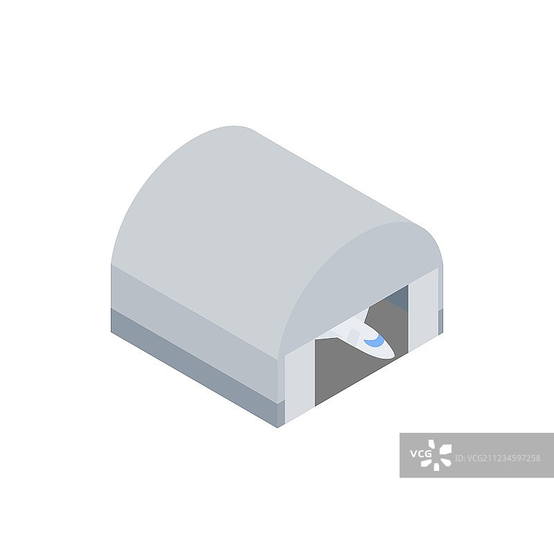 机库建筑图标2.5D图标图片素材