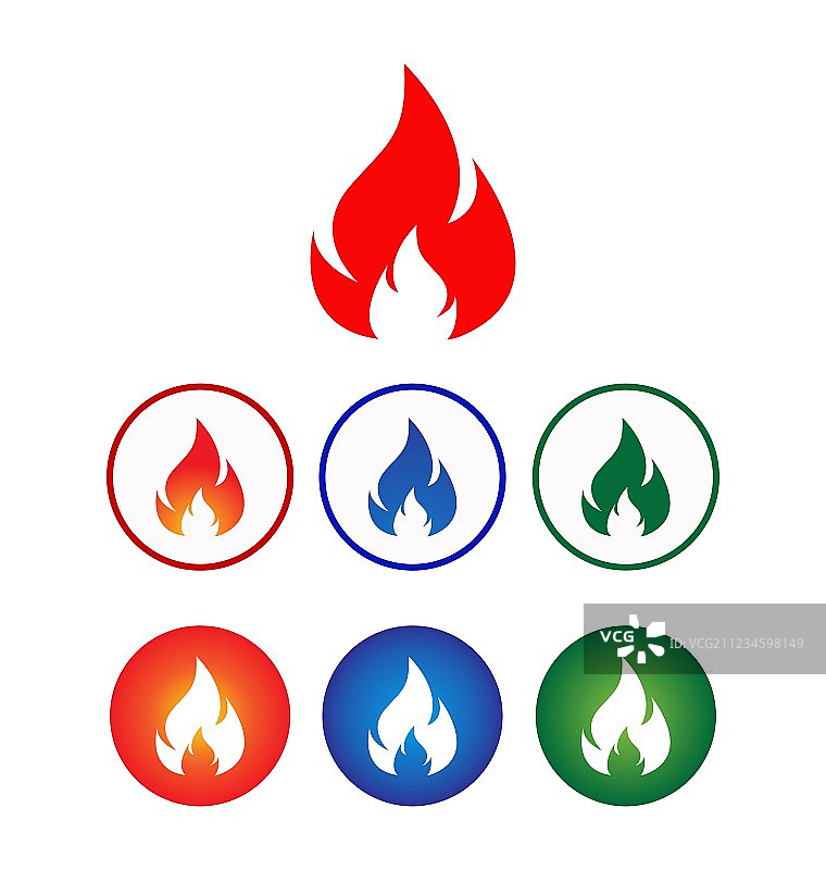 火焰图标合集图片素材