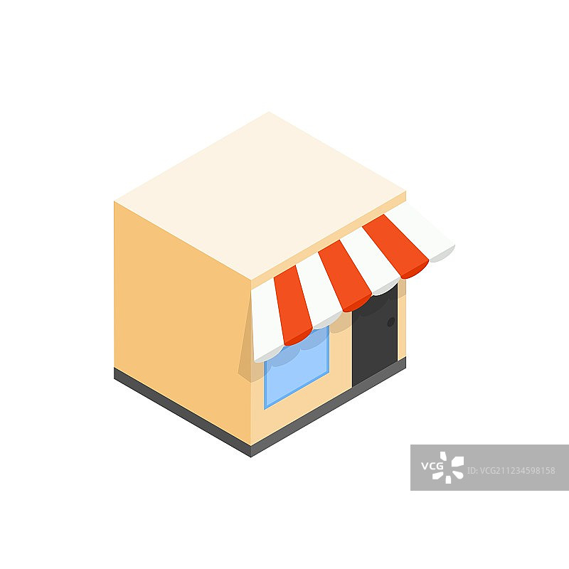 2.5D咖啡馆图标图片素材