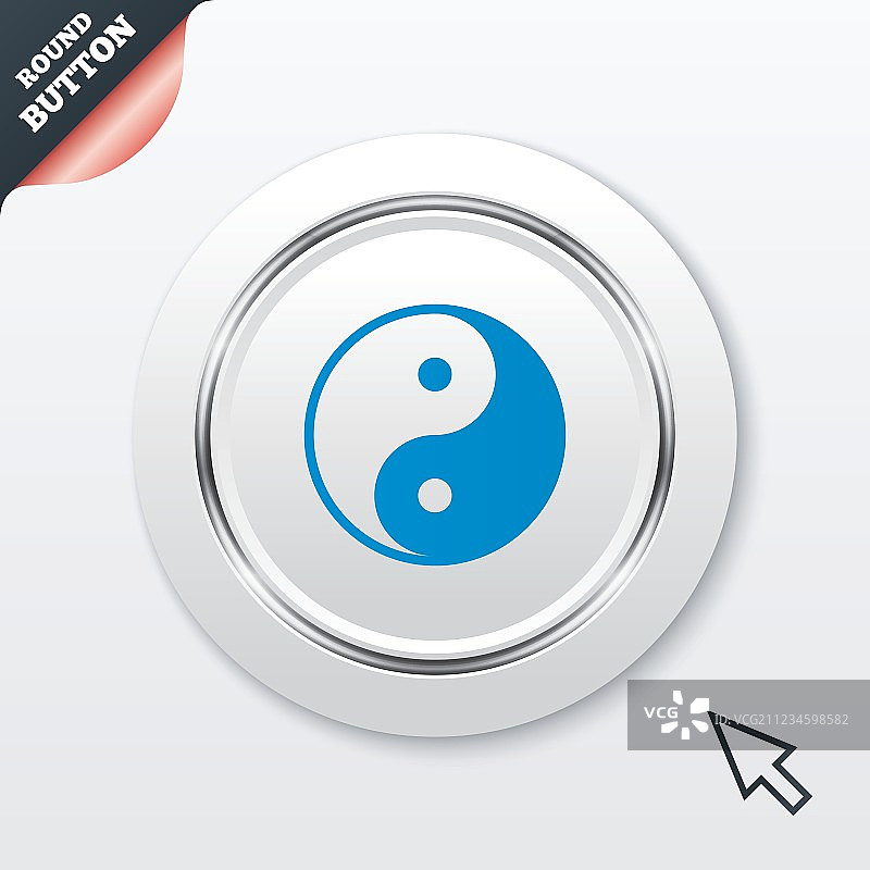 阴阳符号：和谐与平衡标志图片素材