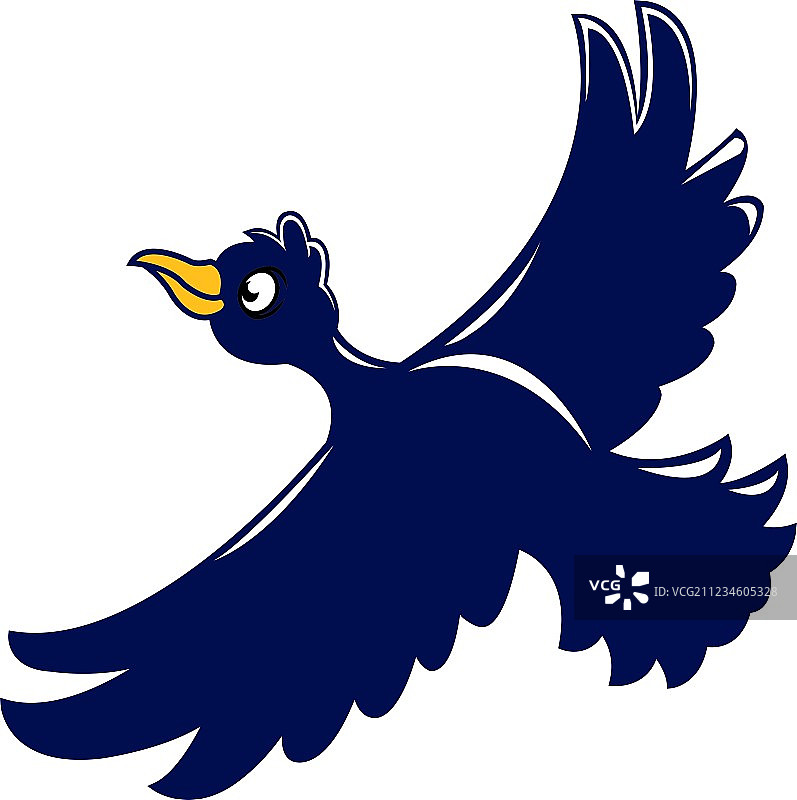 飞行的乌鸦图片素材