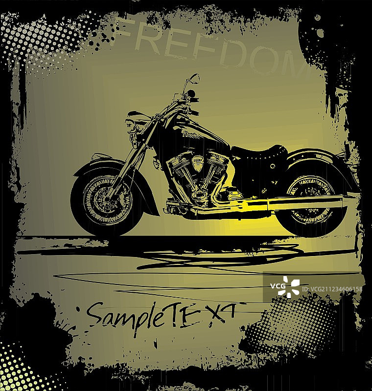 做旧风格摩托车背景图片素材
