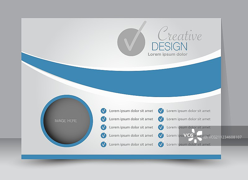 景观广告牌传单或宣传册模板图片素材