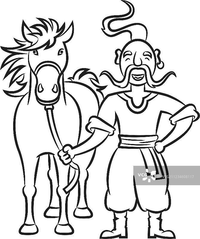 快乐的乌克兰哥萨克人图片素材