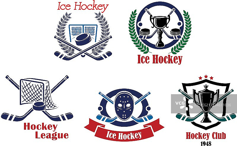 冰球标志符号合集图片素材