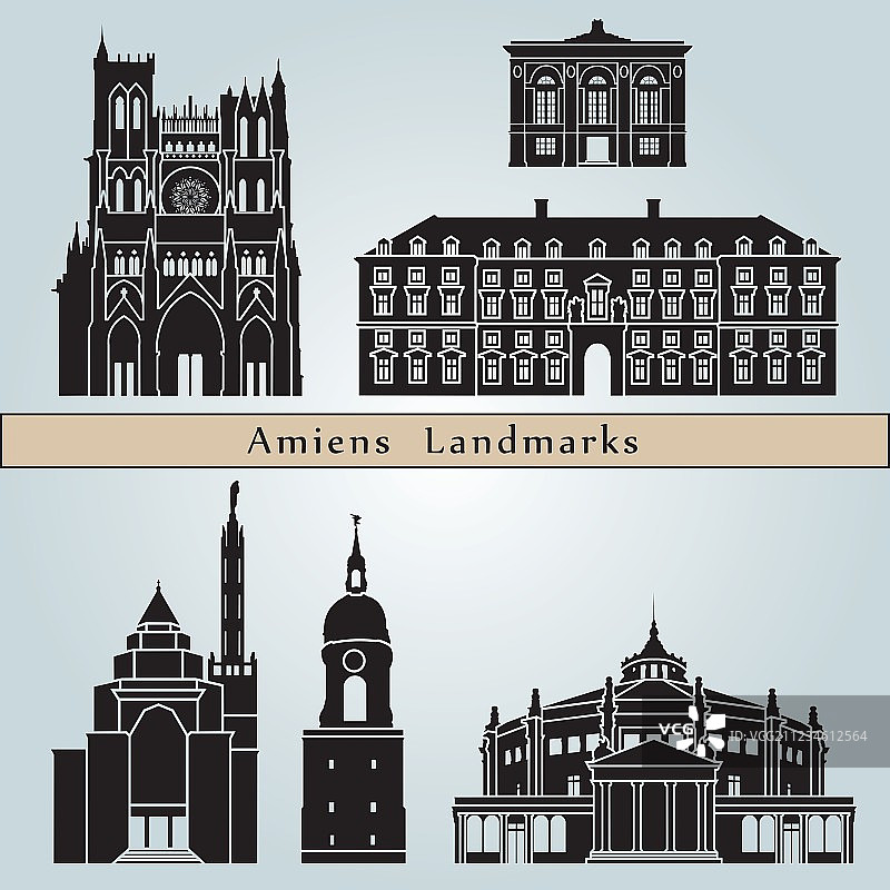 亚眠地标建筑图片素材