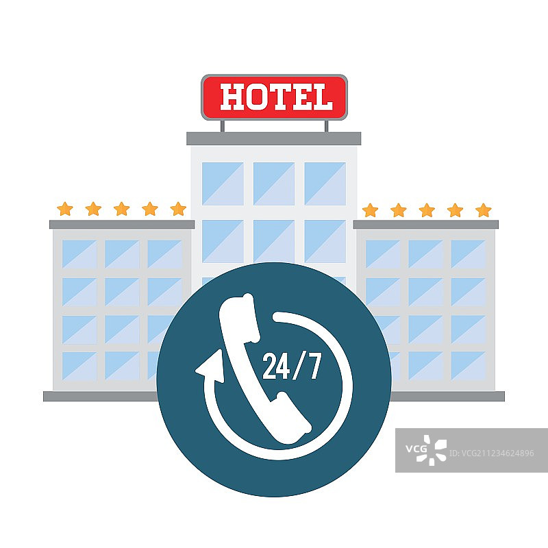 酒店设计服务旅行概念图标图片素材
