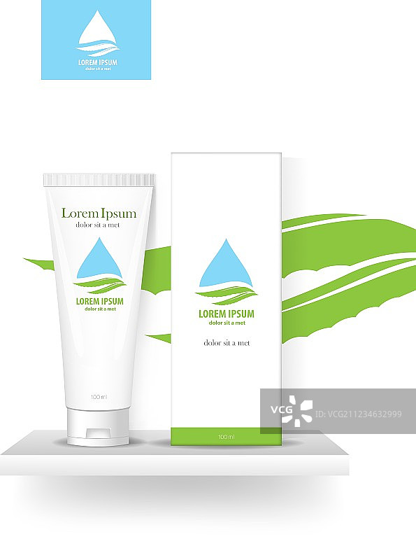 化妆品包装样机图片素材