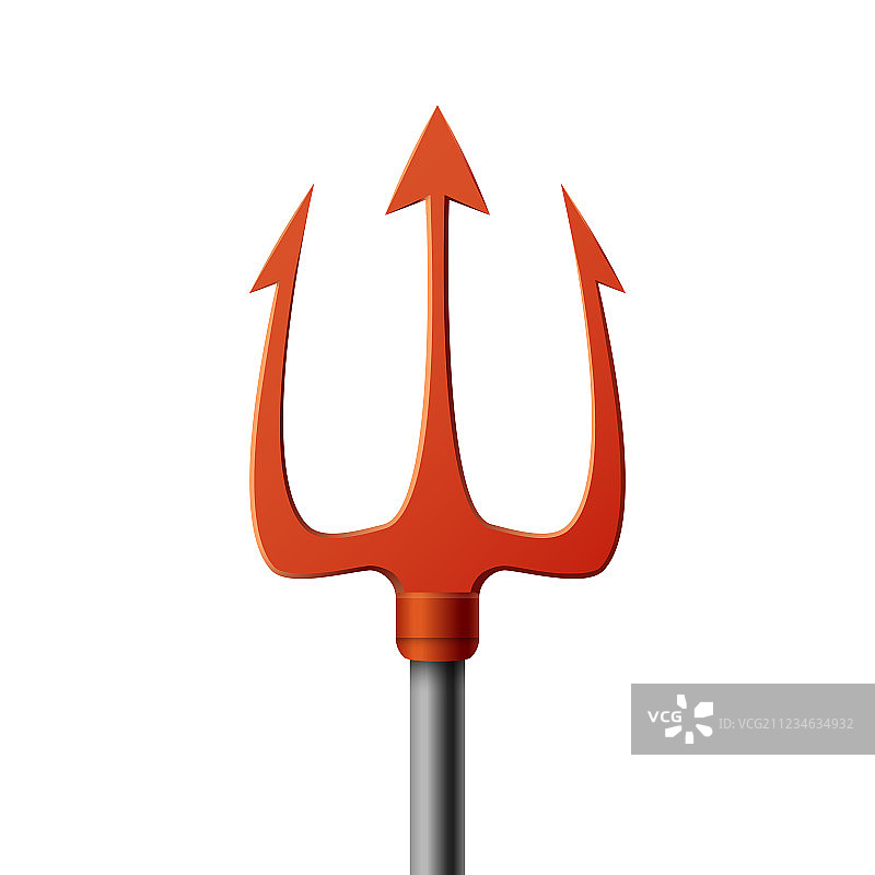 红色三叉戟海王星图片素材