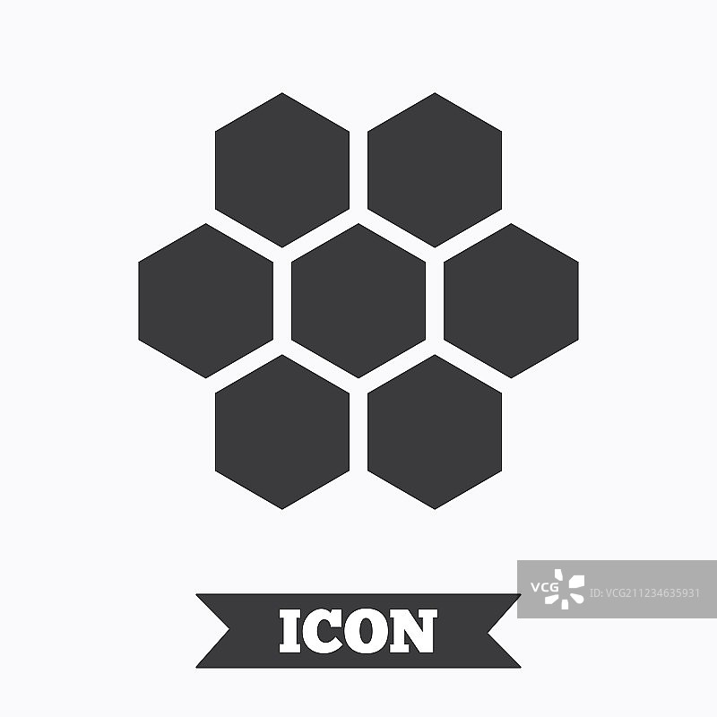 蜂窝符号图标，蜂蜜细胞标志图片素材