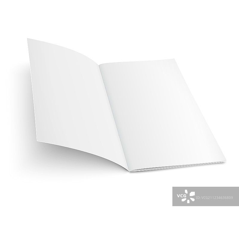 白色背景上的宣传册模板图片素材