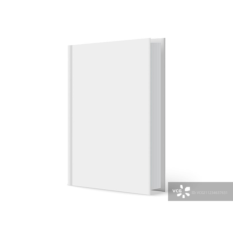 白色背景上的竖版模板书图片素材