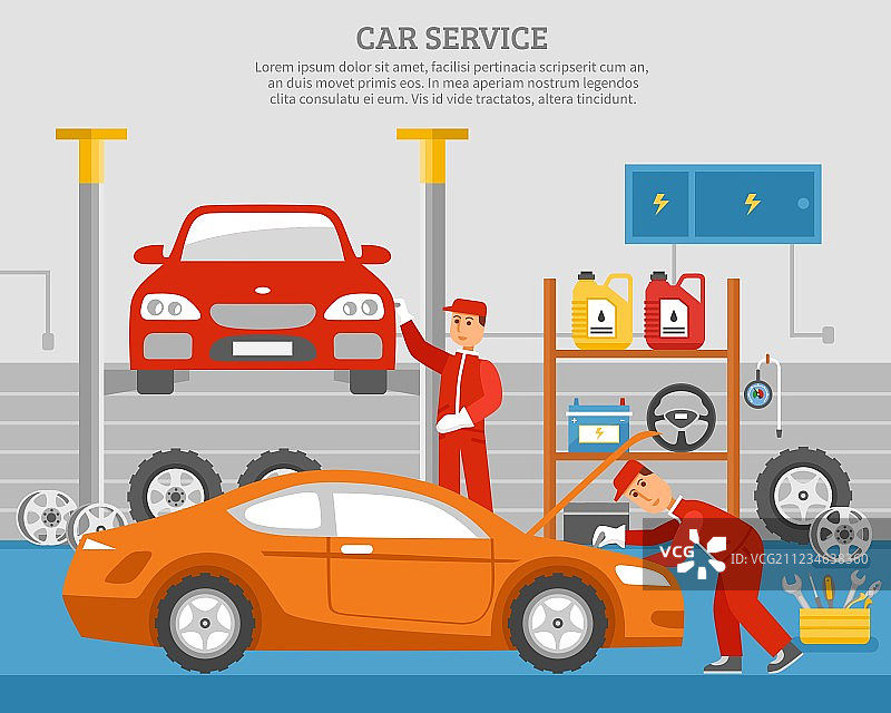 汽车的机械服务图片素材