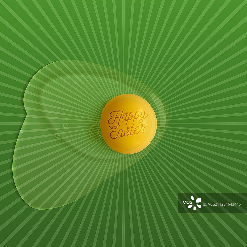 复活节快乐，逼真的生鸡蛋Banner图片素材