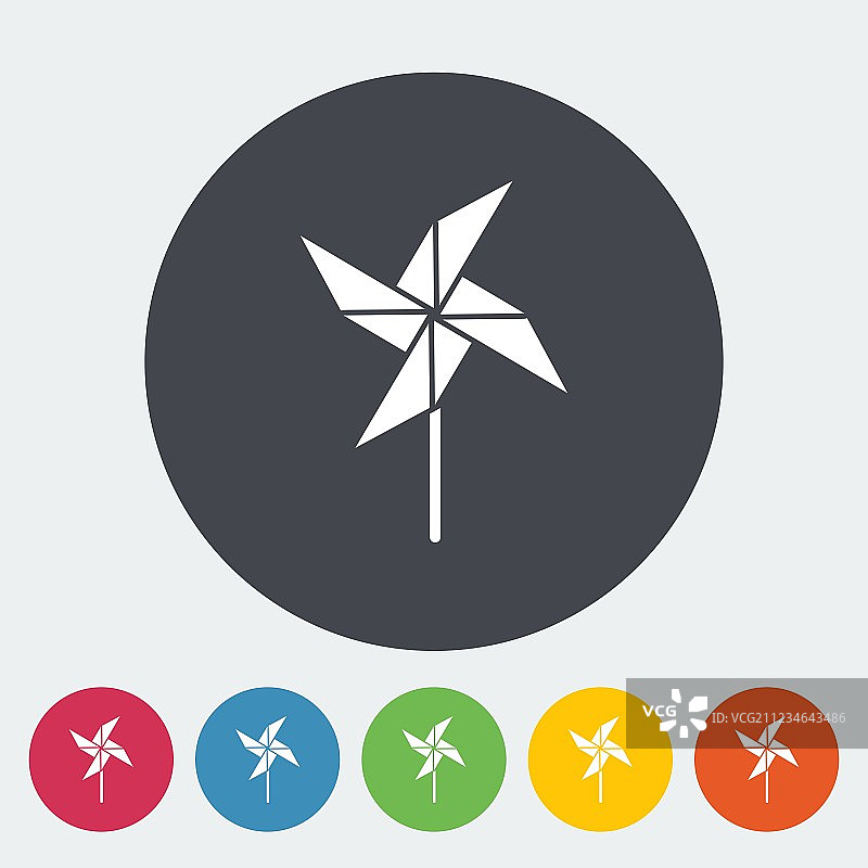 旋转玩具扁平图标图片素材