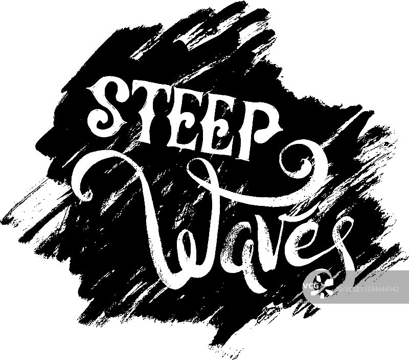 陡峭海浪冲浪图案图片素材