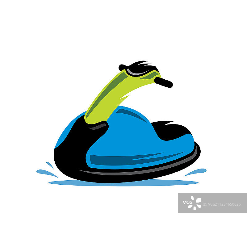 卡通摩托艇图片素材