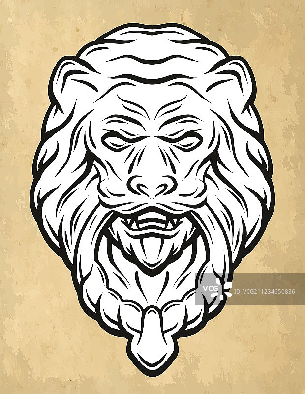 狮子头门环图片素材