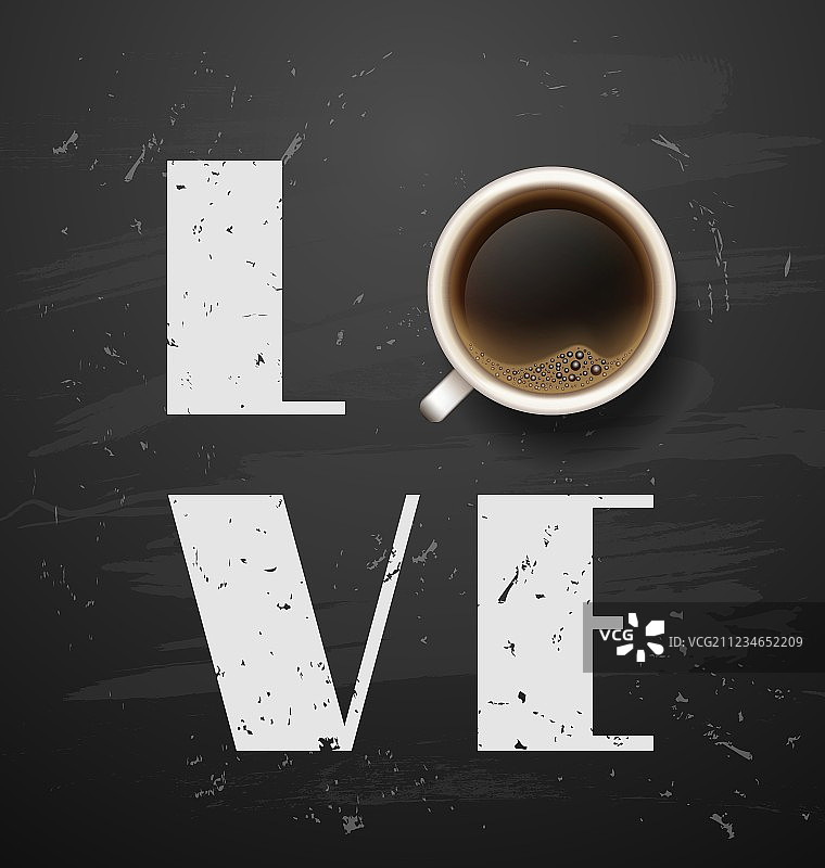 爱心早安咖啡休息时间图片素材