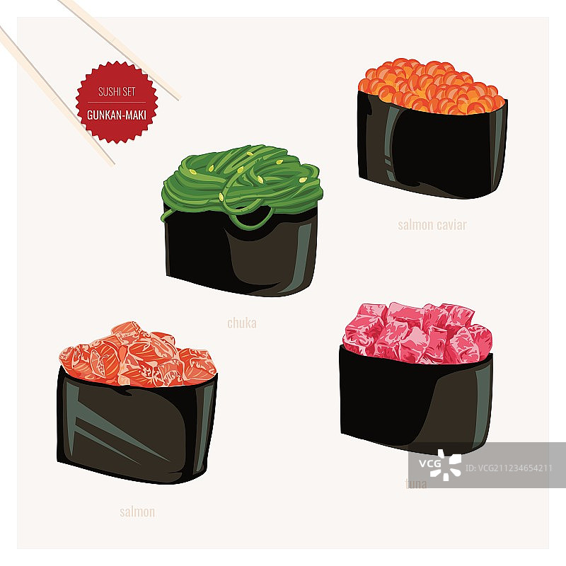 日式寿司套餐图片素材