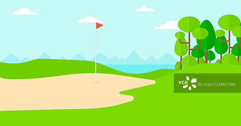 高尔夫球场背景图片素材