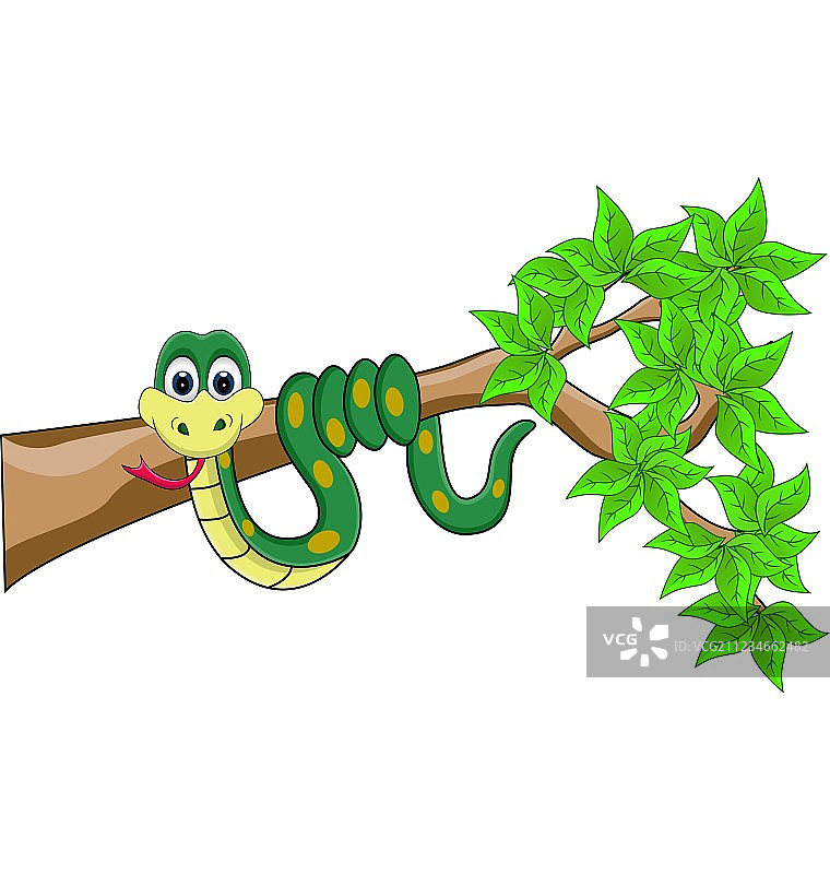 有趣的蛇卡通图片素材