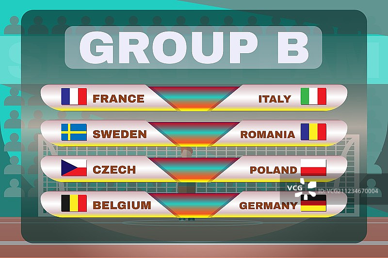 B组足球记分牌图片素材