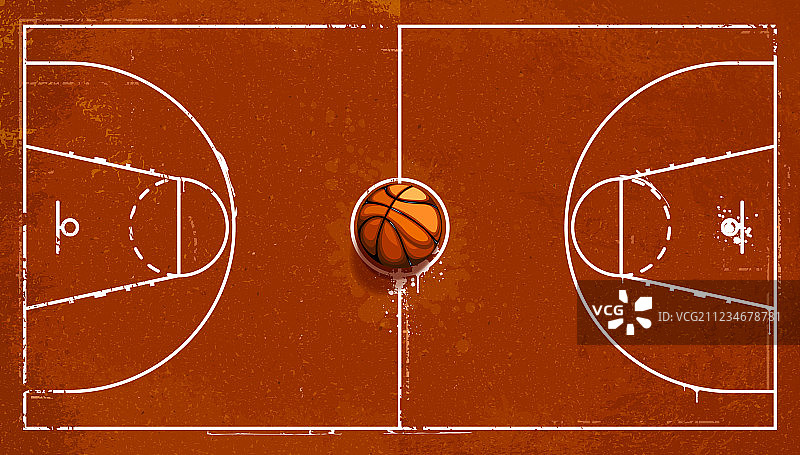 复古篮球场图片素材