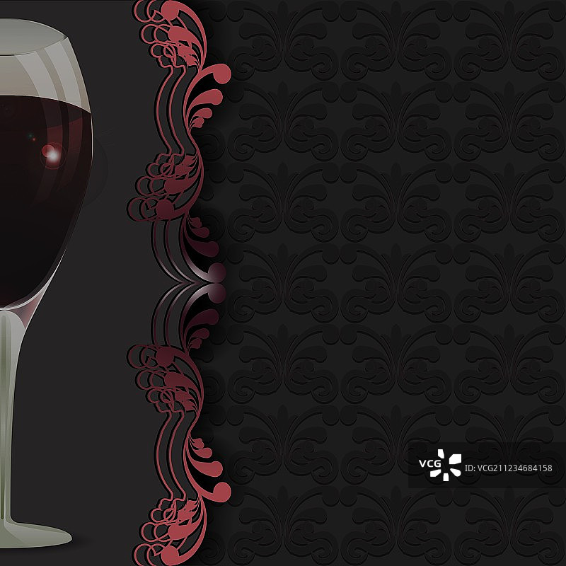 葡萄酒单图片素材