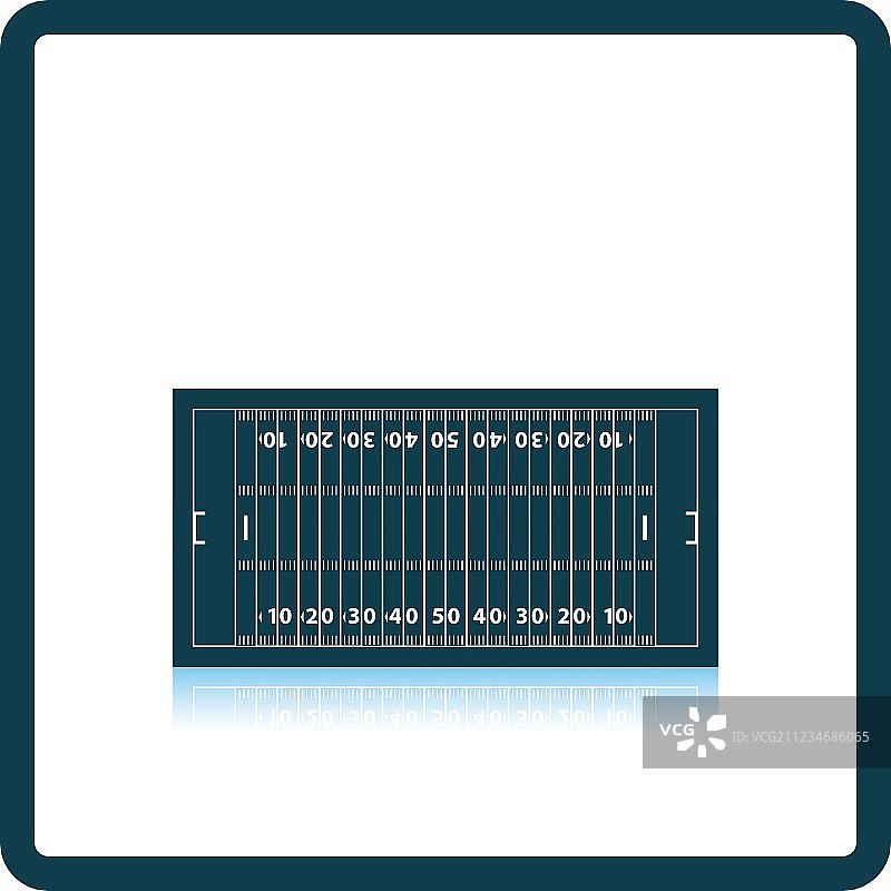 美式橄榄球场地标记图标图片素材