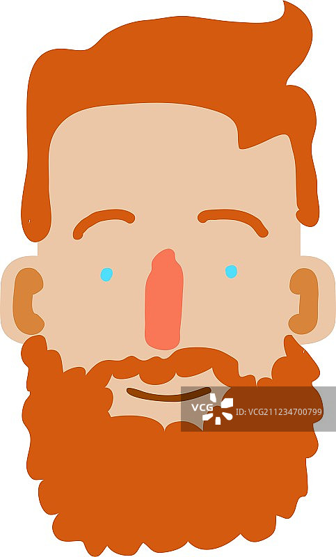 卡通男人面部图片素材