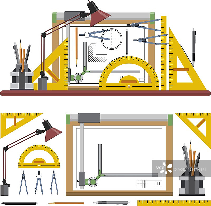 建筑师与设计师的工作场所图片素材