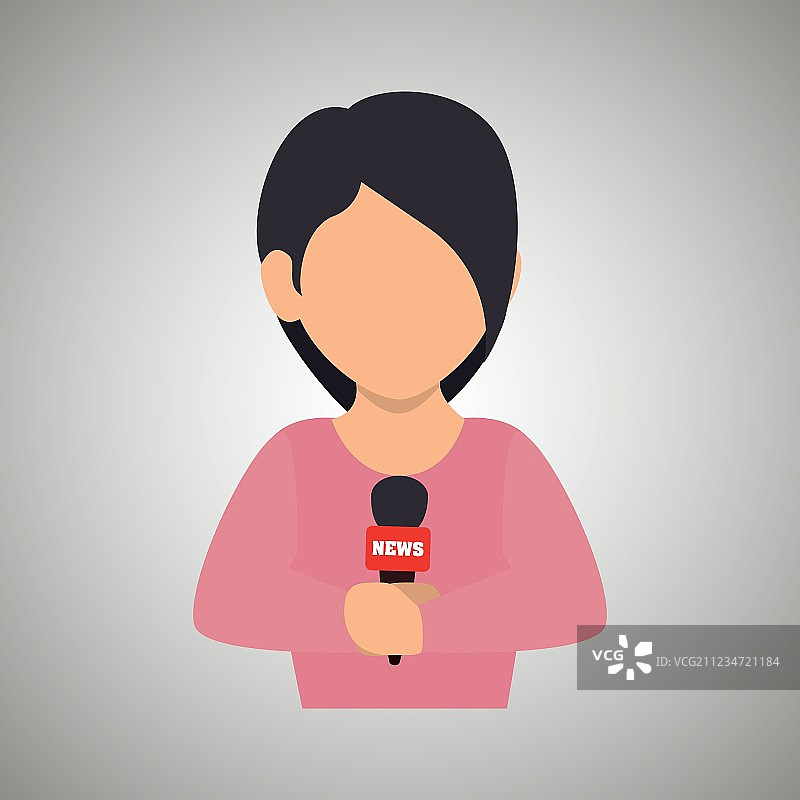 新闻记者设计图片素材