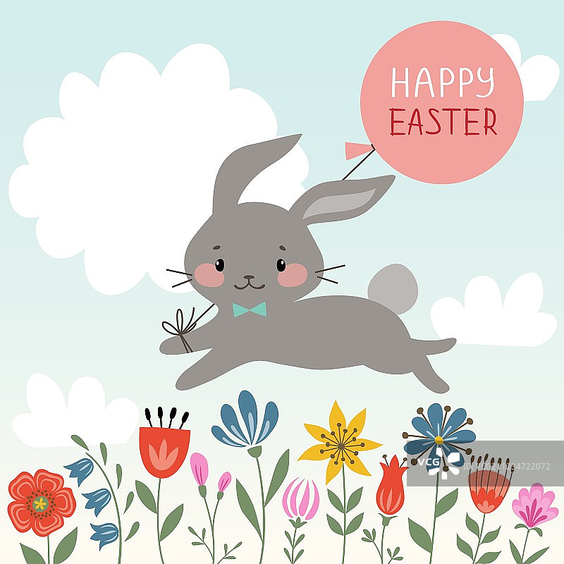 复活节的兔子图片素材
