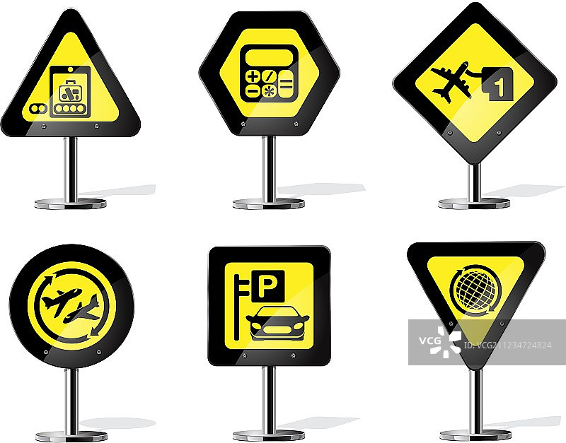 道路标志图标图片素材