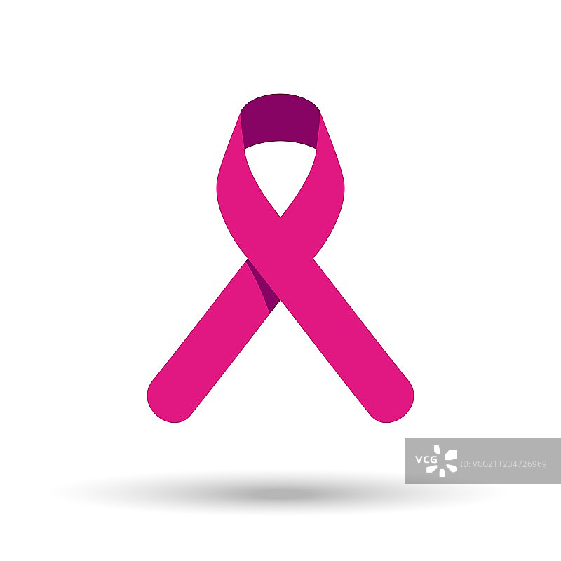 乳腺癌防治宣传粉红丝带标志图片素材