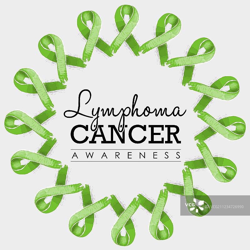 淋巴瘤癌症意识丝带设计图片素材