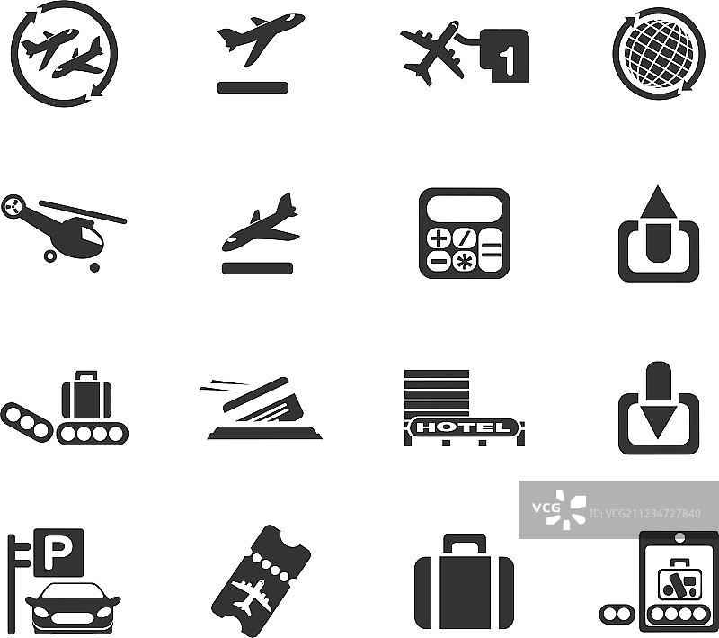 机场图标图片素材