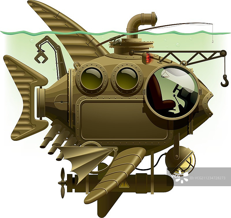 鱼肉潜艇堡图片素材