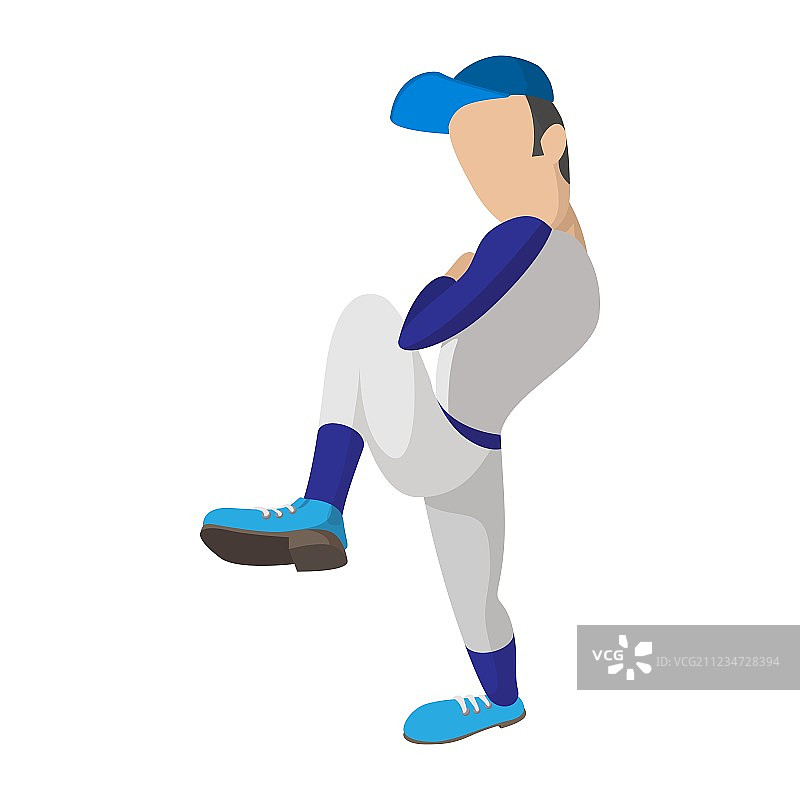 棒球投手卡通图标图片素材