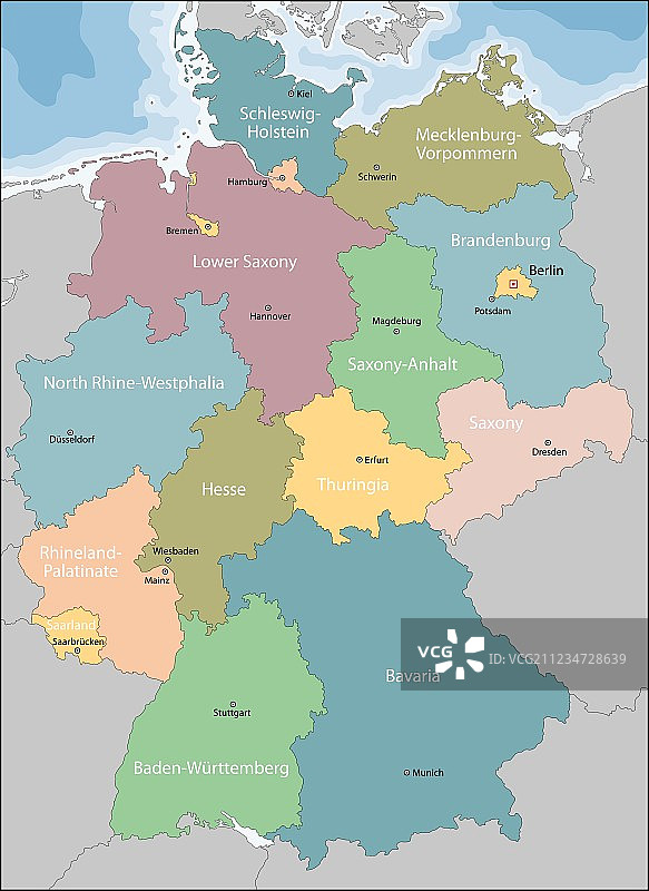 德国地图图片素材