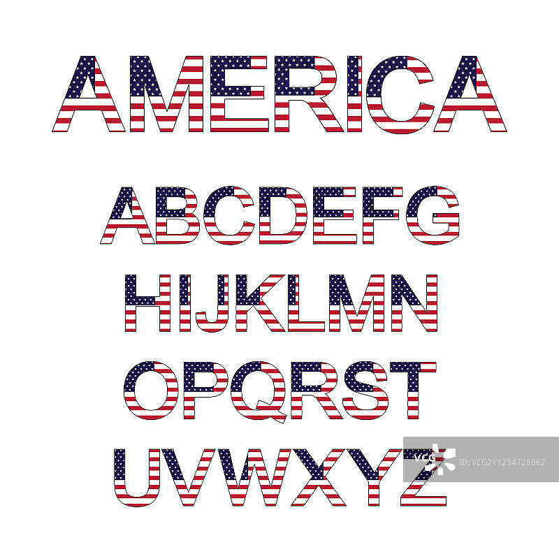 美洲字体图片素材