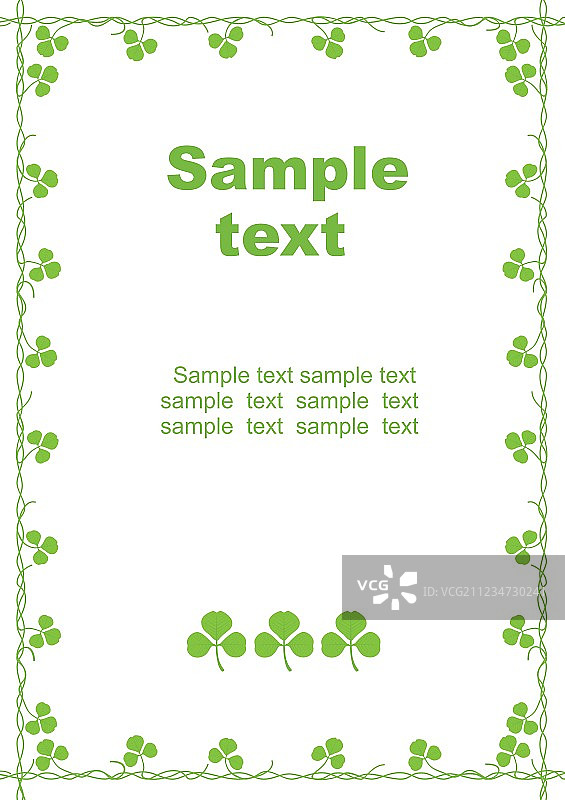 空白三叶草图片素材